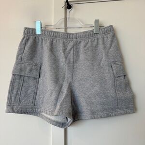 Aritzia Sweat Fleece Cargo Shorts